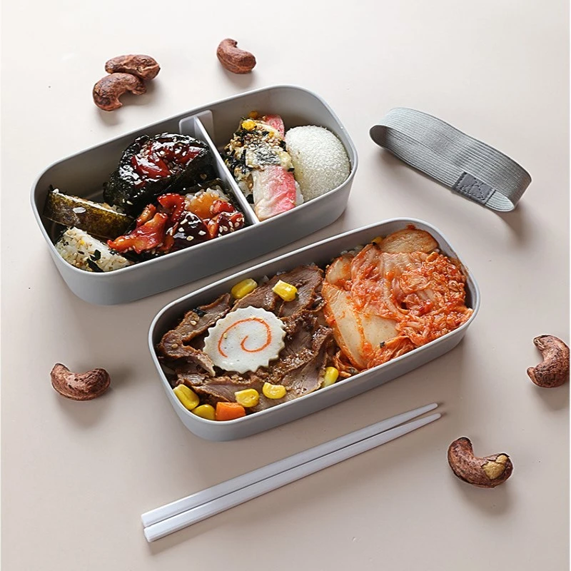 子供のためのポータブル漏れ防止食品ボックス、二層弁当箱、弁当 - Bento Box Two Tier のレビューと価格