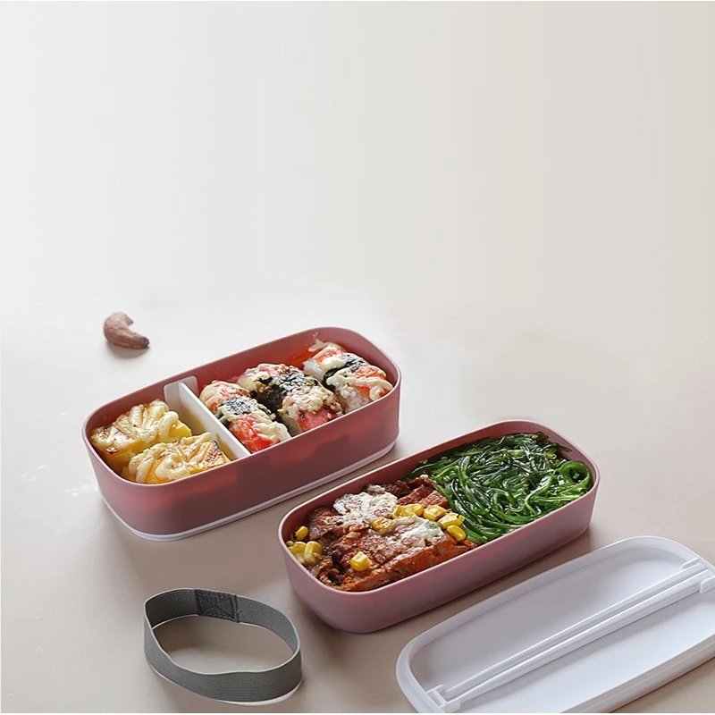 子供のためのポータブル漏れ防止食品ボックス、二層弁当箱、弁当 - Bento Box Two Tier のレビューと価格