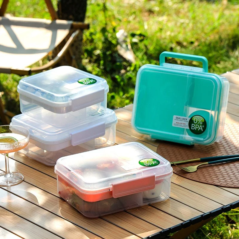 ポータブルハンドルデザイン二層弁当箱コンパートメント弁当箱学 - Bento Box Two Tier のレビューと価格